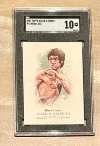 Bruce Lee 2007 Allen & Ginter #72 RC SGC 10 GEM MINT LOW POP - Picture 1 of 2