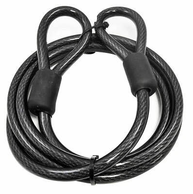 ROCKBROS Bike Steel Cable 1/2in Thick Heavy Duty Security Vinyl Coated Flexible - Image 1 of 4