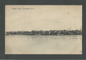 Tarjeta postal Yarmouth Nueva Escocia 1909 vista frontal al agua - Imagen 1 de 1