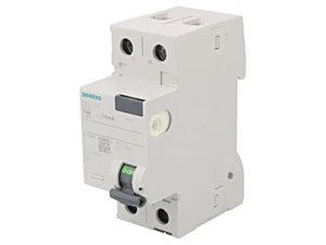 5SV4111-0 RCD-Schalter lNenn: 16A IDiff: 10mA Pole: 1+N 230/400VAC DIN SIEMENS - Bild 1 von 1