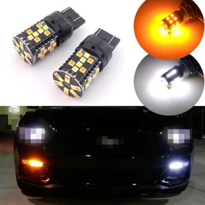 2 No Hyper Flash Switchback LED Turn Signal Lights Bulbs for Ford F-150 Mustang - Picture 1 of 12