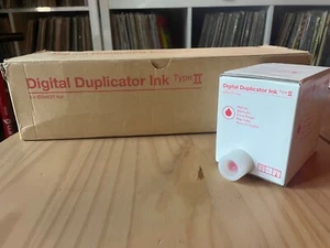 Genuine Ricoh Digital Duplicator Ink Type 2 Red 893174 Lot of 5 New - Picture 1 of 4