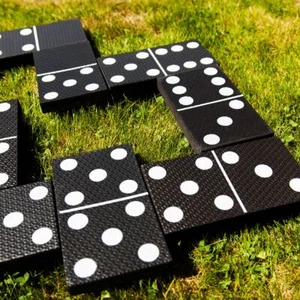 Giant Dominoes Garden Patio Outdoor Game For Kids Children & Family Summer Fun - Picture 1 of 10