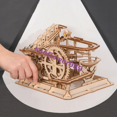 Rokr DIY Marble Run Model Building Kits Waterwheel WoodCrafts Toy for BoysTeens - Image 1 of 4