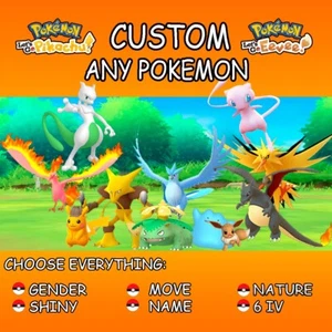 Pokémon Let's Go Pikachu & Eevee - JEDES GLÄNZENDE Pokémon - SCHNELLER HANDEL - Bild 1 von 1