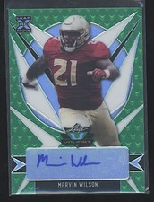 2021 Leaf Trading Valiant MARVIN WILSON Auto Autograph Rookie RC #BA-MW1 Green