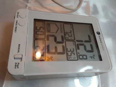 Ambient Weather WS-2063-W Indoor Temperature & Humidity Monitor with Backlight - Image 1 of 4