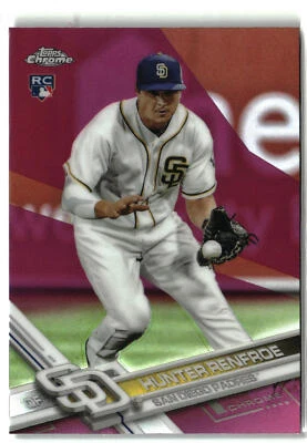 Hunter Renfroe 2017 Topps Chrome #18 Pink Refractor San Diego Padres Rookie - Image 1 of 2
