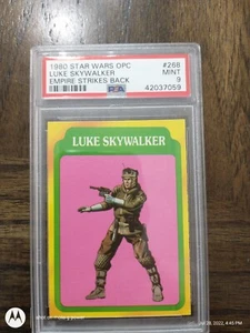 1980 OPC Star Wars Empire Strikes Back 268 Luke Skywalker PSA 9 MINT POP 1 of 1 - Picture 1 of 1