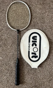Vintage Vicort Slimshaft Badminton Racket With Head Case Cover - Picture 1 of 13