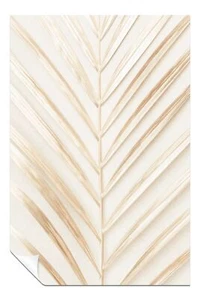 Goldenes Palmblatt Künstlerisches Poster Wandbild Wohndeko - Bild 1 von 4