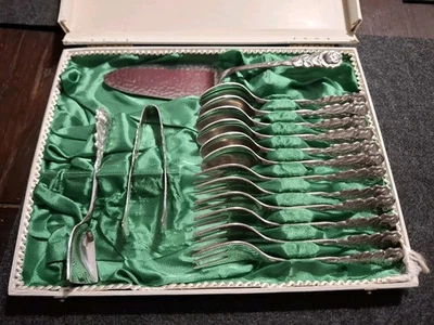 BMF -Kaffeebesteck - 6 Personen - 15 Teile - 18/10 Edelstahl - Hildesheimer Rose - Bild 1 von 4