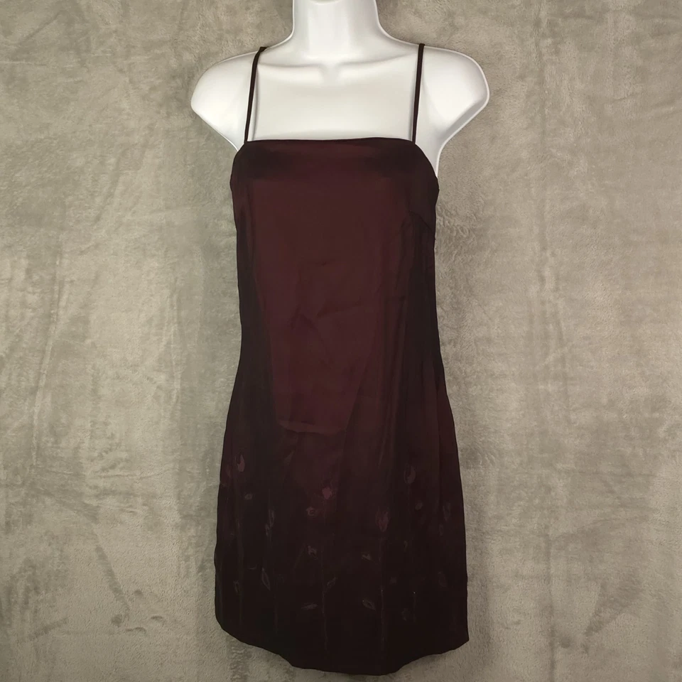 复古 Byer Too! Y2K 红色迷你连衣裙 7 码 Med Whimsigoth 90 年代浪漫 — 第 1/4 张图片