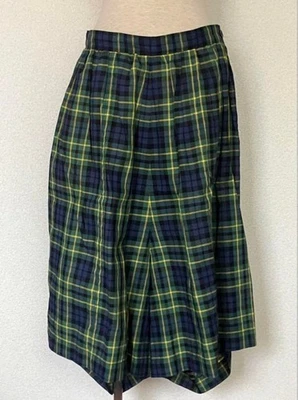 Pantalones Comme des Garçons Sarouel a Cuadros Azul Marino/Verde, Para Mujer Informales Usados Foto 1 de 4