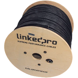 Cable Linkedpro EP-CAT5E-V2P Cat5e UTP 6 AWG exterior CCA con 2 potencias 1000 pies - Imagen 1 de 4