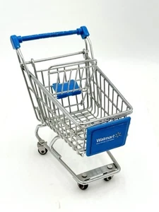 Walmart Visitor Center Metal Mini Replica Shopping Cart 5 1/2" - Picture 1 of 8