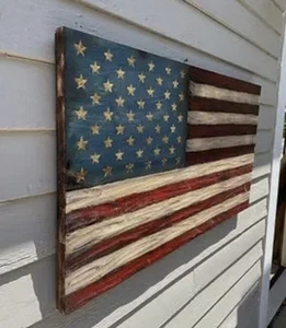 Textured Wood Flag - Picture 1 of 3