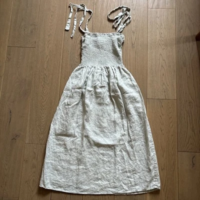 Aritzia Wilfred Womens 100% Linen Dress Light Green Size M - Image 1 of 4