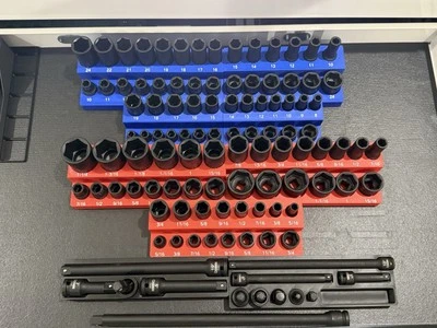 Harbor Freight Quinn 1/2" + 3/8” Master Impact Socket Set Organization Bins - Image 1 of 4