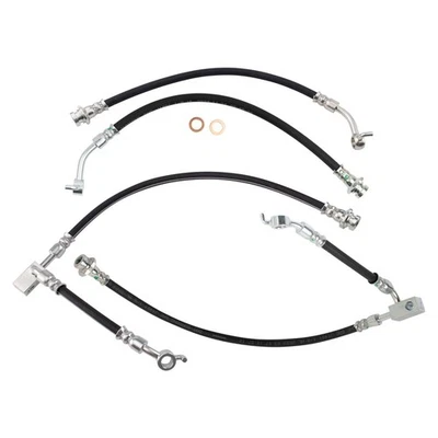 For Nissan Armada 2008-2018 TRQ BLA00807 Front & Rear Brake Hydraulic Hose Kit - Imagem 1 de 4