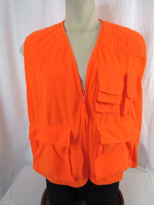 Gamehide Mens Sz L  Hunting Safety Vest Blaze Orange Style 201  Pockets Fits 52" - Image 1 of 4