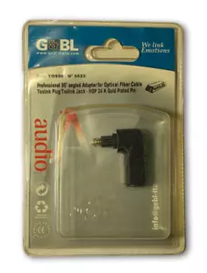 Optical Audio Cable Adapter - Right Angle Adapter For Connecting Toslink Optical - Picture 1 of 2