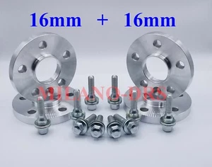 4 DISTANZIALI RUOTA 16+16mm CITROEN C5 2008> + BULLONI PIATTI OEM - Imagen 1 de 1