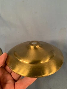Vintage 5&3/4in Brass Heat Cap for Electric Table Lamp Shade - Picture 1 of 3