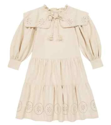 Новое общество новый Geraldine вышитый Midi платье девочек размер 10y 100% хлопок - Изображение 1 из 4