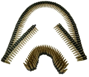 60" Plastic Toy Ammo Bullet Belt Bandolier Cowboy Army Soldier Costume Accessory - Picture 1 of 3