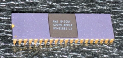 AMI 40-Pin DIP KS-21881 L3 8410DY Purple & Gold~ Collector/Scrap ~ Vintage ~ CPU - Image 1 of 2
