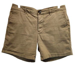 Asos Shorts Damen Größe 32 Grün Baumwollmischung Chino Taschen vorne flach mittlere Leibhöhe - Bild 1 von 5