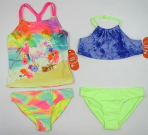Wonder Nation Girls 2 Piece Swimsuits Swimwear Lot 2 Size Small 6-6X NEW - Picture 1 of 11