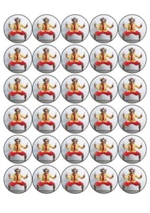 30 Tu Propia Foto | Logotipo de Empresa 3,8 cm Redondo Comestible Pastel/Cupcake Toppers - Imagen 1 de 5