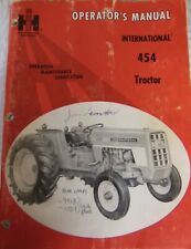 International Harvester 454 Tractor Operator's Manual IH 9/71 USA Vintage