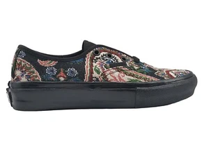 Vans Skate Authentic Paisley Tapestry Mens Black Shoes Size 5 - Picture 1 of 8