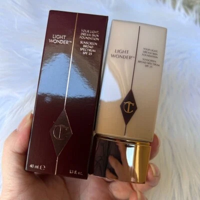 New Charlotte Tilbury Light Wonder Foundation SPF 15~6 Medium~Full size 40 ml - Image 1 of 4