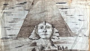 Design; Napoleonic Period - Egypt. View Of The Sphinx And The Great Pyramid - Picture 1 of 10