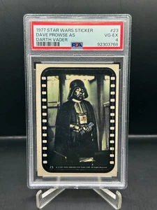 1977 Topps Star Wars Stickers David Prowse as Darth Vader #23 PSA 4 - Picture 1 of 2