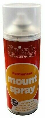 Frisk Mount Spray Mount Permanent Adhesive Glue - 400ml Can • 119.99£