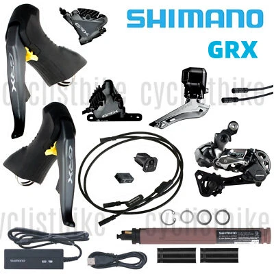 Shimano GRX Di2 RX815 2x11 Electric Upgrade Groupset EW-RS910 w/o Rotor New - Image 1 of 4