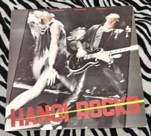 HANOI ROCKS BANGKOK SHOCKS VINYL LP RARE PUNK GLAM 1983 LICK RECORDS - Picture 1 of 1