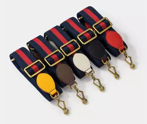 Lo último Repuesto Correa a Rayas para Mujeres Gucci Bolso de Hombro Bolso Cartera Sin Logo - Imagen 1 de 25