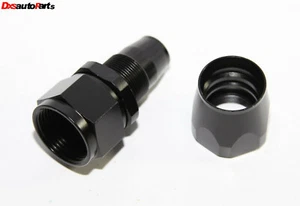(One) 16AN AN16 Straight Swivel Oil/Fuel/Gas Line Hose End Fitting Adapter Black - Bild 1 von 10