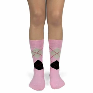 Junior's Groomsmen / Ring Bearer Wedding Argyle Dress Socks-MA080J - Picture 1 of 4