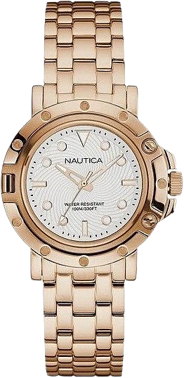 New NAUTICA NST 800 Women's Watch Rose Gold Tone Stainless Steel 36mm NAD18528L - image 1 of 3