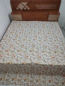 INDIAN KANTHA QUILT BEDSPREAD COTTON HANDMADE BLANKET QUEEN SIZE CRAZY. - Picture 1 of 8