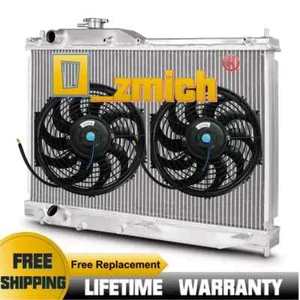 3-Row Core Aluminum Radiator+2x 12"Fan For 1999-2009 Honda S2000 AP1/AP2 MT - Picture 1 of 10
