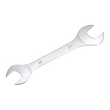 Thin Open End Wrench, 24mm x 27mm Metric Chrome Plated High Carbon Steel For