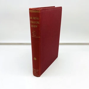 SIGNED A.S.M. Review of Metal Literature 1945 American Society for Metals HC - Imagen 1 de 14